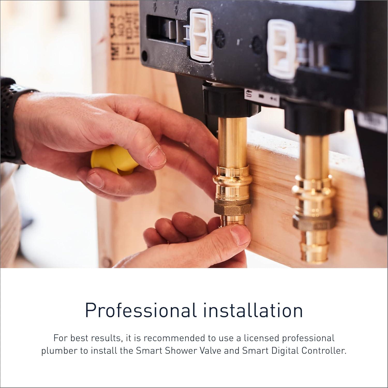 image:imageMoen Terra Beige Smart Shower 2Outlet Digital Water System Controller for Thermostatic Shower Valve TS3302TBValve Only