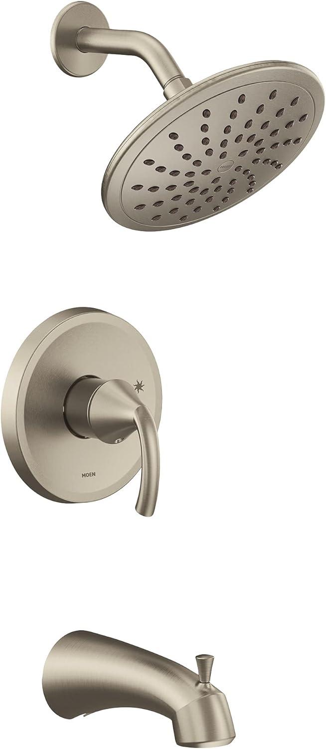 image:imageMoen UT2843EPBL Glyde MCORE 2Series 1Handle Tub and Shower Trim Kit Valve Required Matte BlackBrushed Nickel