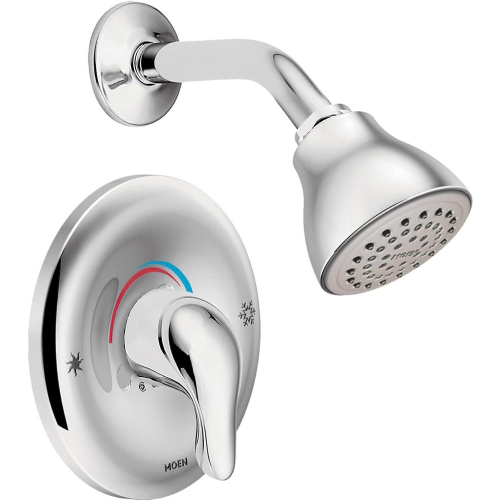 image:imageMoen Chateau Chrome Single Handle PosiTemp Shower Faucet Valve Included L23525