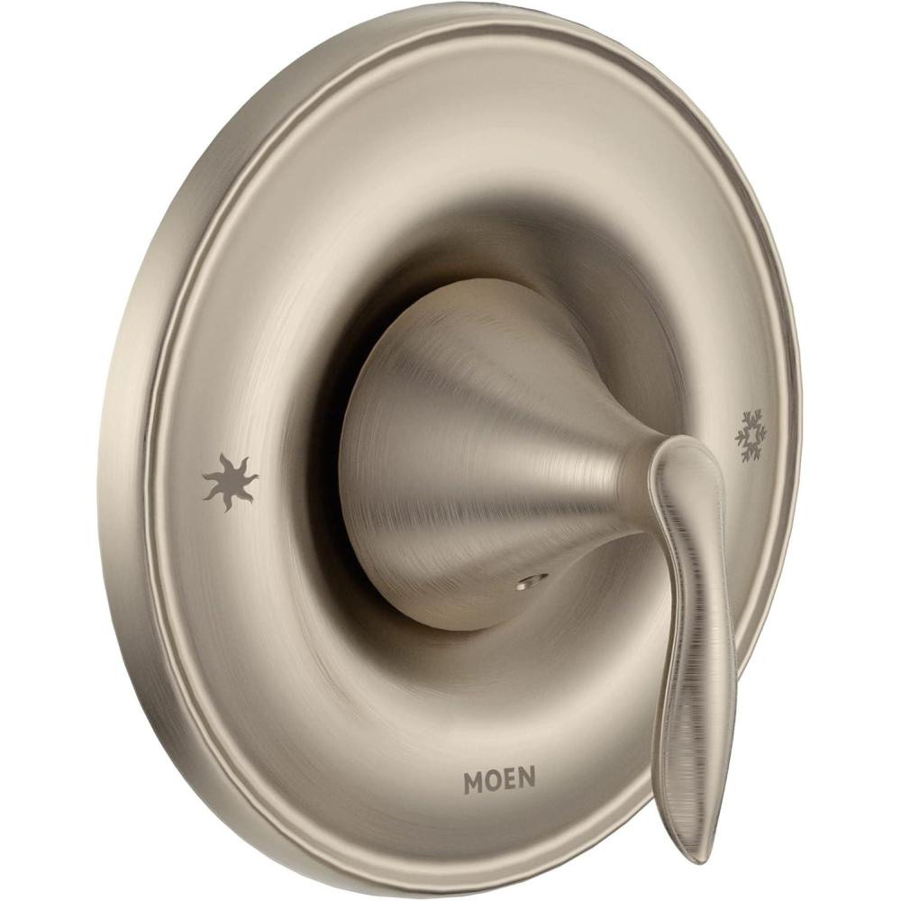 image:imageMoen Eva Brushed Nickel 1Handle PosiTemp Pressure Balancing Valve Trim Kit Valve Required T2131BNBrushed Nickel