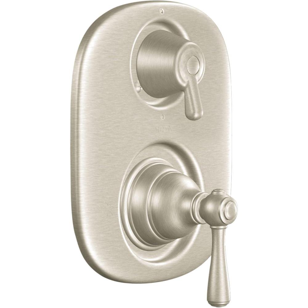image:imageMoen Kingsley Brushed Nickel Moentrol Shower Valve with 3Function Integrated Diverter Valve Trim Valve Required T4111BNBrushed Nickel