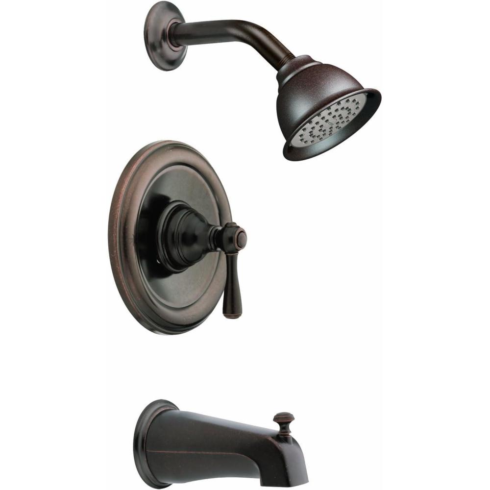 image:imageMoen T2113BN Kingsley PosiTemp Tub and Shower Trim Kit Valve Required Brushed NickelOil Rubbed Bronze