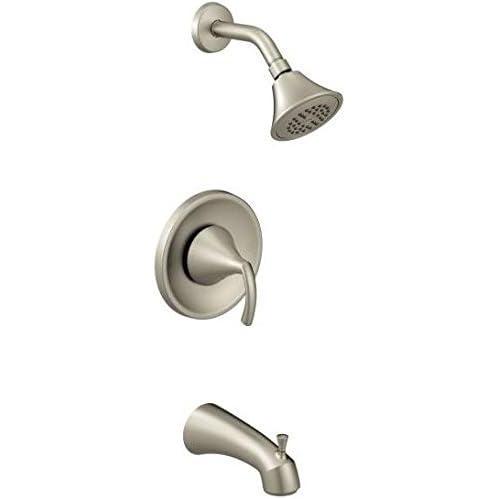 image:imageMoen T2743EP Glyde PosiTemp TubShower Faucet ChromeBrushed Nickel