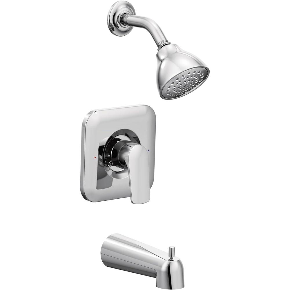 image:imageMoen T2813EP Rizon PosiTemp EcoPerformance Tub and Shower Trim Valve Required ChromeChrome