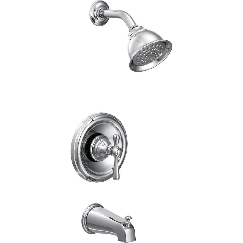 image:imageMoen T3113 Kingsley Moentrol Tub and Shower Trim Kit Valve Required Chrome