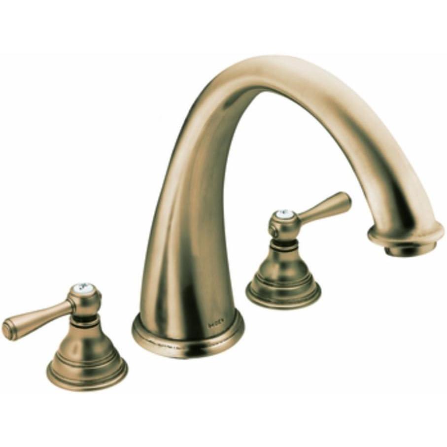 image:imageMoen T920AZ Kingsley TwoHandle High Arc Roman Tub Faucet Without Valve Antique BronzeAntique Bronze