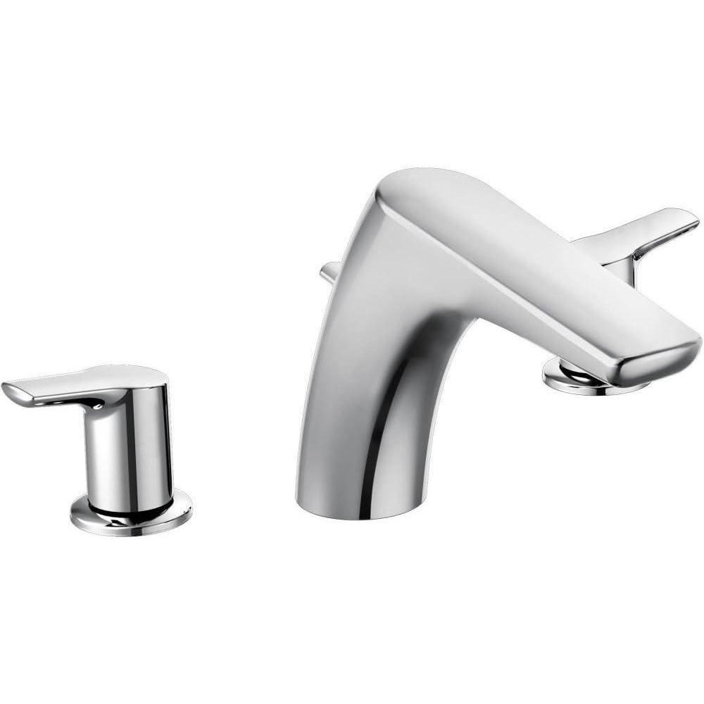 image:imageMoen T986 Method TwoHandle Low Arc Roman Tub Faucet without Valve ChromeChrome