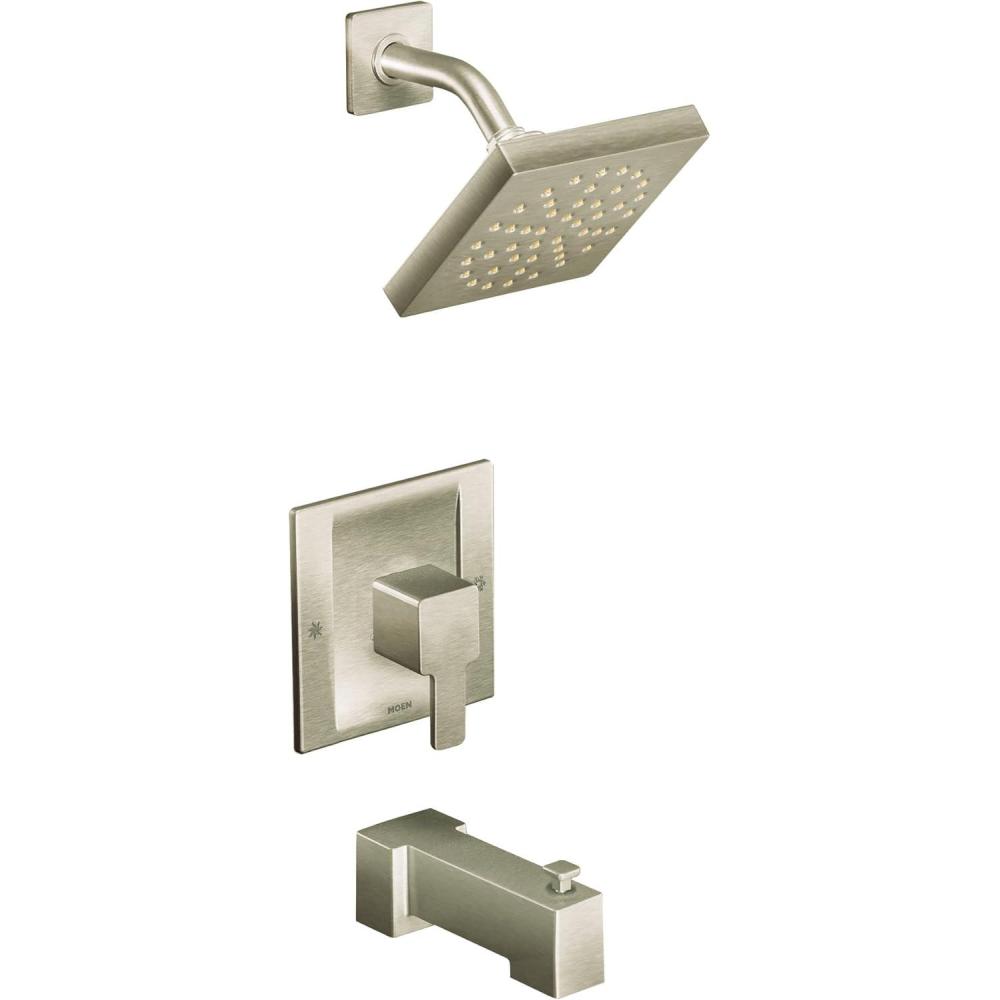 image:imageMoen TS2713EPBN 90Degree PosiTemp TubShower Brushed Nickel
