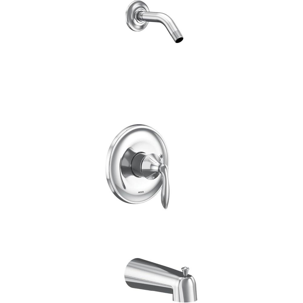 image:imageMoen UT2133NH Eva Collection MCORE 3Series 1Handle Tub and Shower Trim Kit Valve Required ChromeChrome