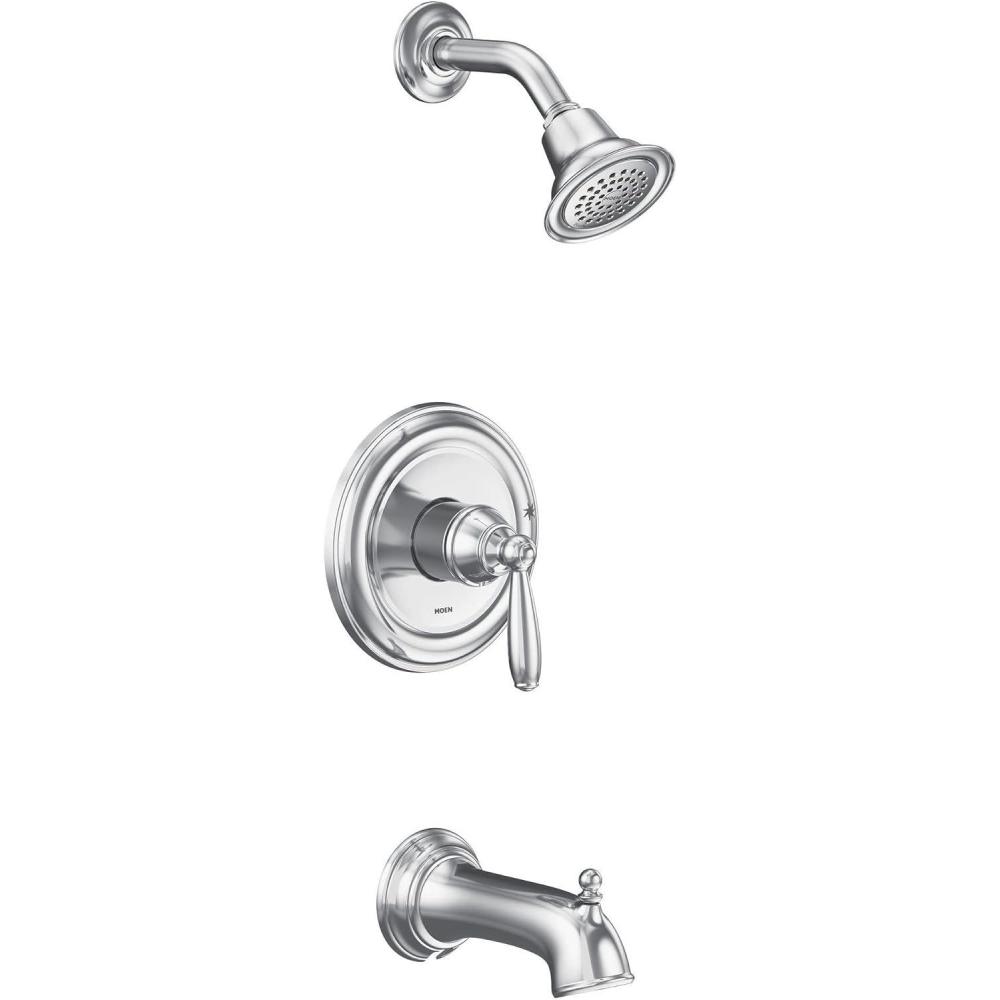 image:imageMoen UT2153EP Brantford MCORE 2Series 1Handle Tub and Shower Trim Kit Valve Required ChromeChrome