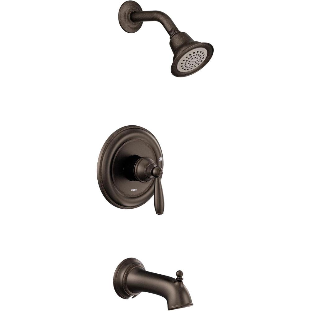 image:imageMoen UT2153EP Brantford MCORE 2Series 1Handle Tub and Shower Trim Kit Valve Required ChromeOil Rubbed Bronze