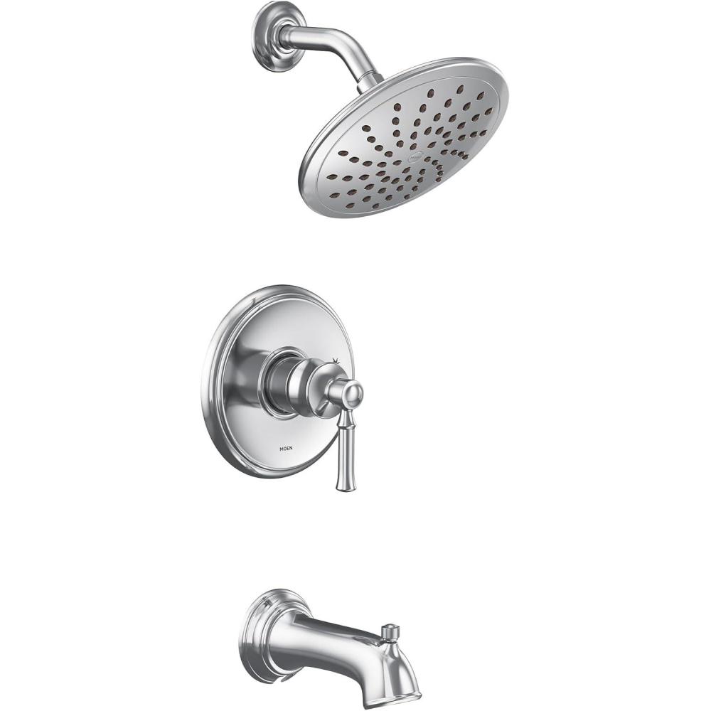 image:imageMoen UT2283EPORB Dartmoor MCORE 2Series 1Handle Tub and Shower Trim Kit Valve Required Oil Rubbed BronzeChrome