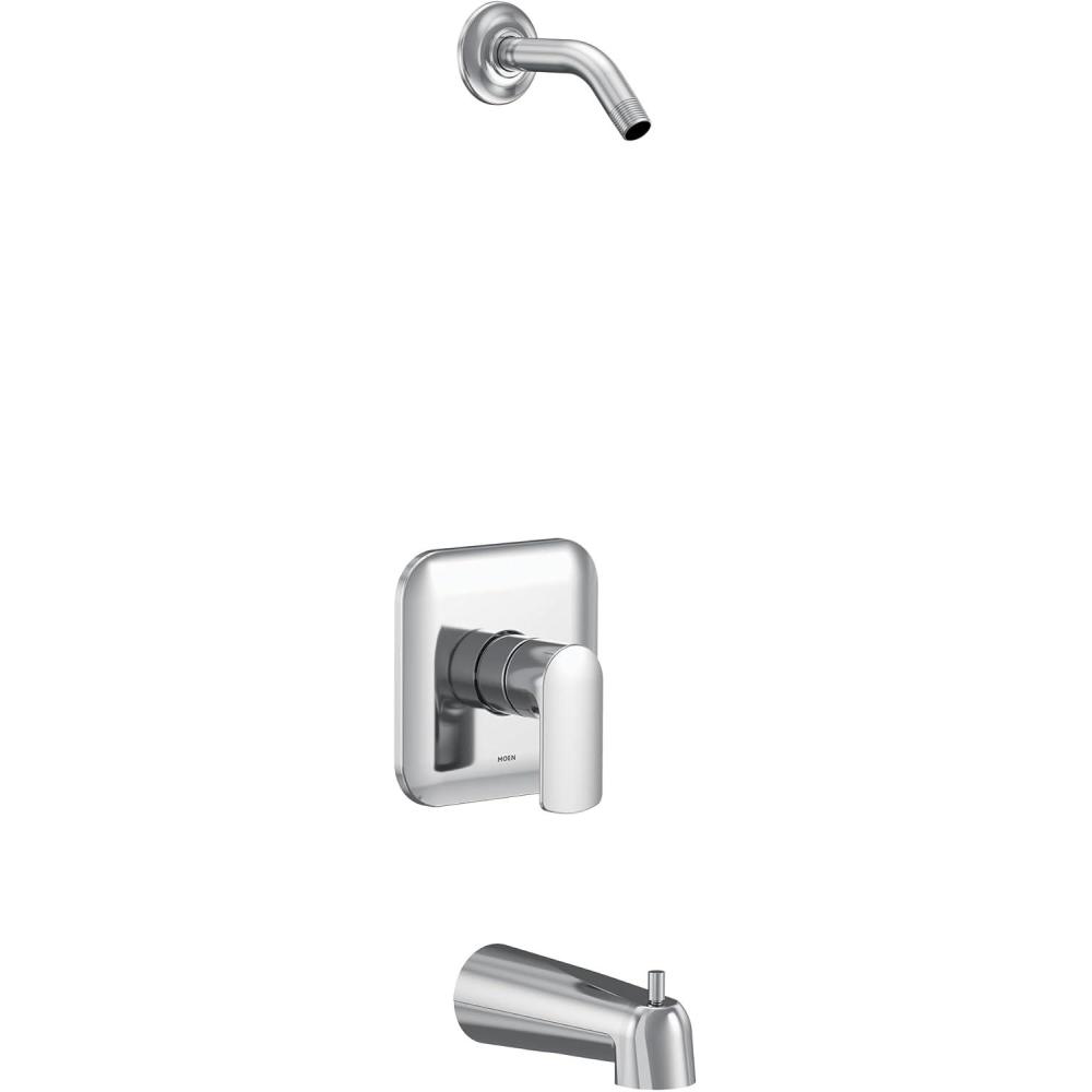 image:imageMoen UT2813NHBN Rizon MCORE 2Series 1Handle Tub and Shower Trim Kit Valve Required Brushed NickelChrome