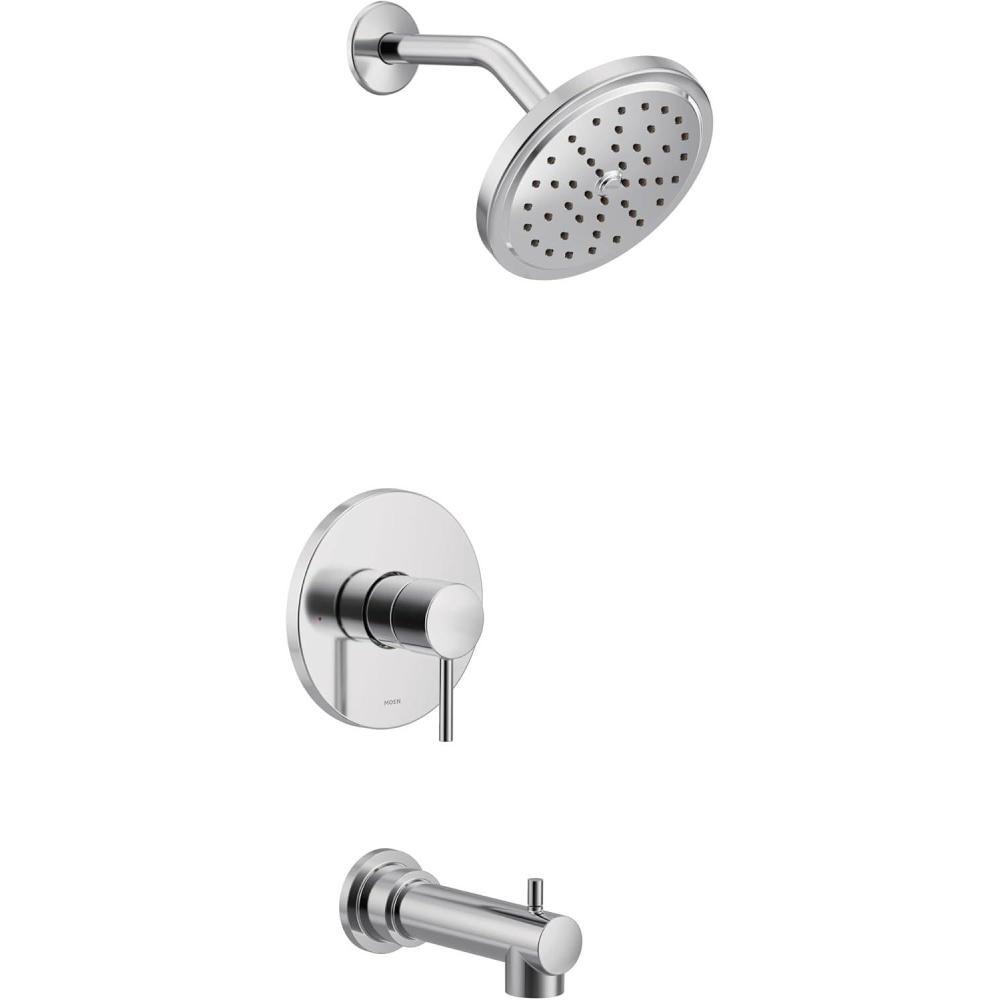 image:imageMoen UT3293EP Align MCORE 3Series 1Handle EcoPerformance Tub and Shower Trim Kit Valve Required Chrome