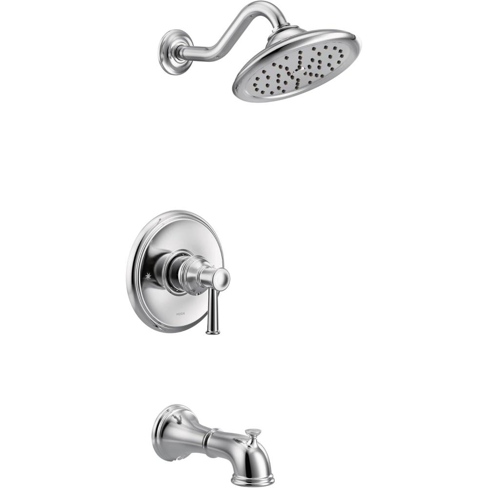 image:imageMoen UT3313EPNL Belfield MCORE 3Series 1Handle EcoPerformance Tub and Shower Trim Kit Valve Required Polished NickelChrome