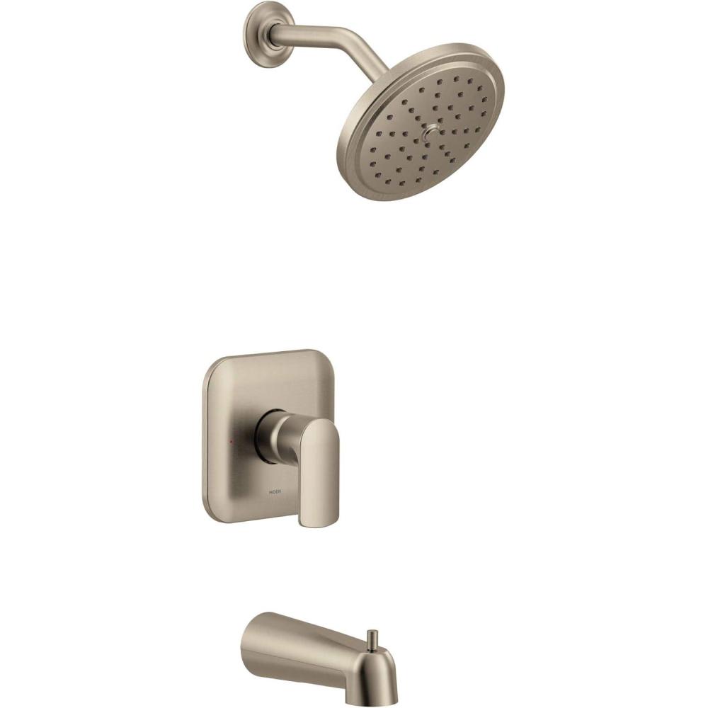 image:imageMoen UT3813EPBN Align MCORE 3Series 1Handle EcoPerformance Tub and Shower Trim Kit Valve Required ChromeBrushed Nickel