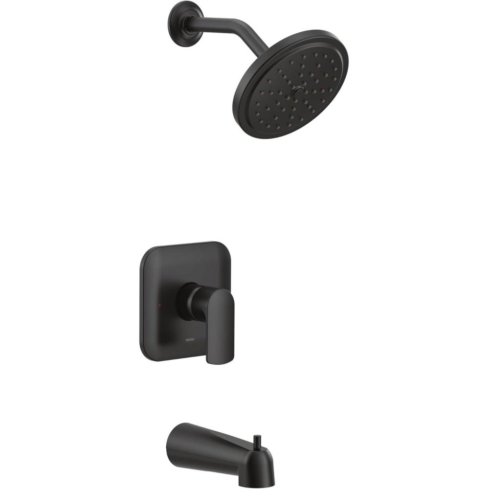 image:imageMoen UT3813EPBN Align MCORE 3Series 1Handle EcoPerformance Tub and Shower Trim Kit Valve Required ChromeMatte Black