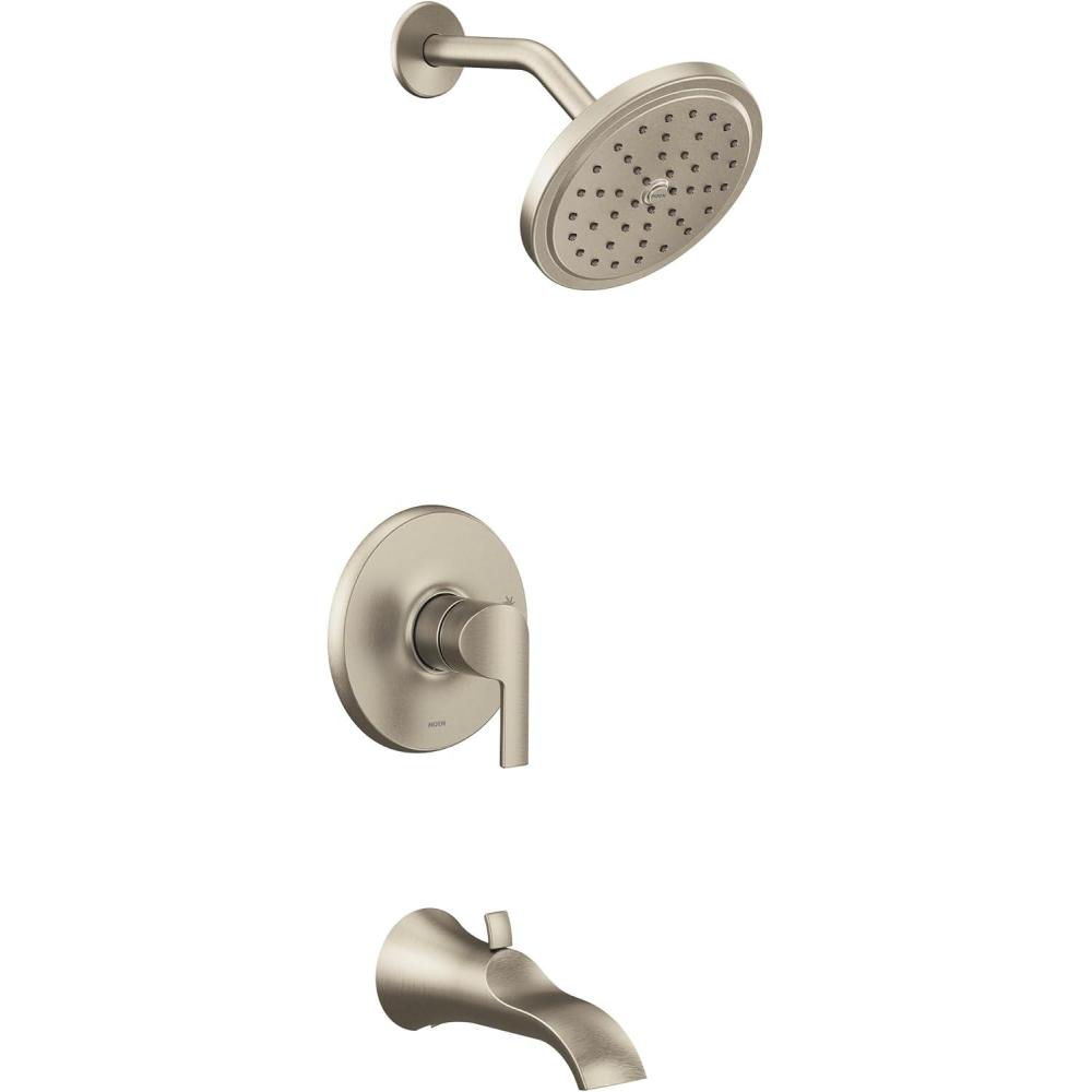 image:imageMoen UTS2203EPBL Doux Collection MCORE 2Series 1Handle Tub and Shower Trim Kit Valve Required Matte BlackBrushed Nickel