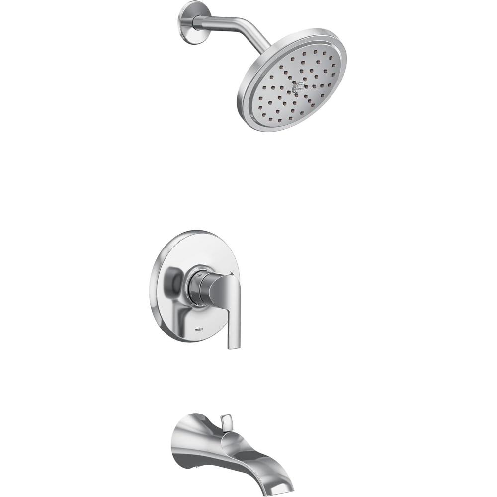 image:imageMoen UTS2203EPBL Doux Collection MCORE 2Series 1Handle Tub and Shower Trim Kit Valve Required Matte BlackChrome