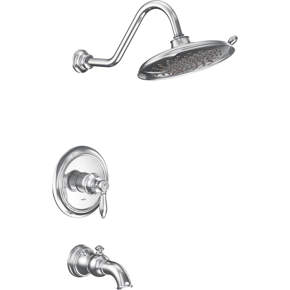 image:imageMoen UTS232104EPBL Weymouth MCORE 2Series 1Handle Tub and Shower Trim Kit Valve Required Matte BlackChrome