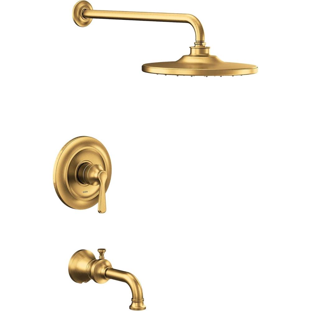image:imageMoen UTS244203EPBL Colinet MCORE 2Series 1Handle Tub and Shower Trim Kit Valve Required Matte BlackBrushed Gold