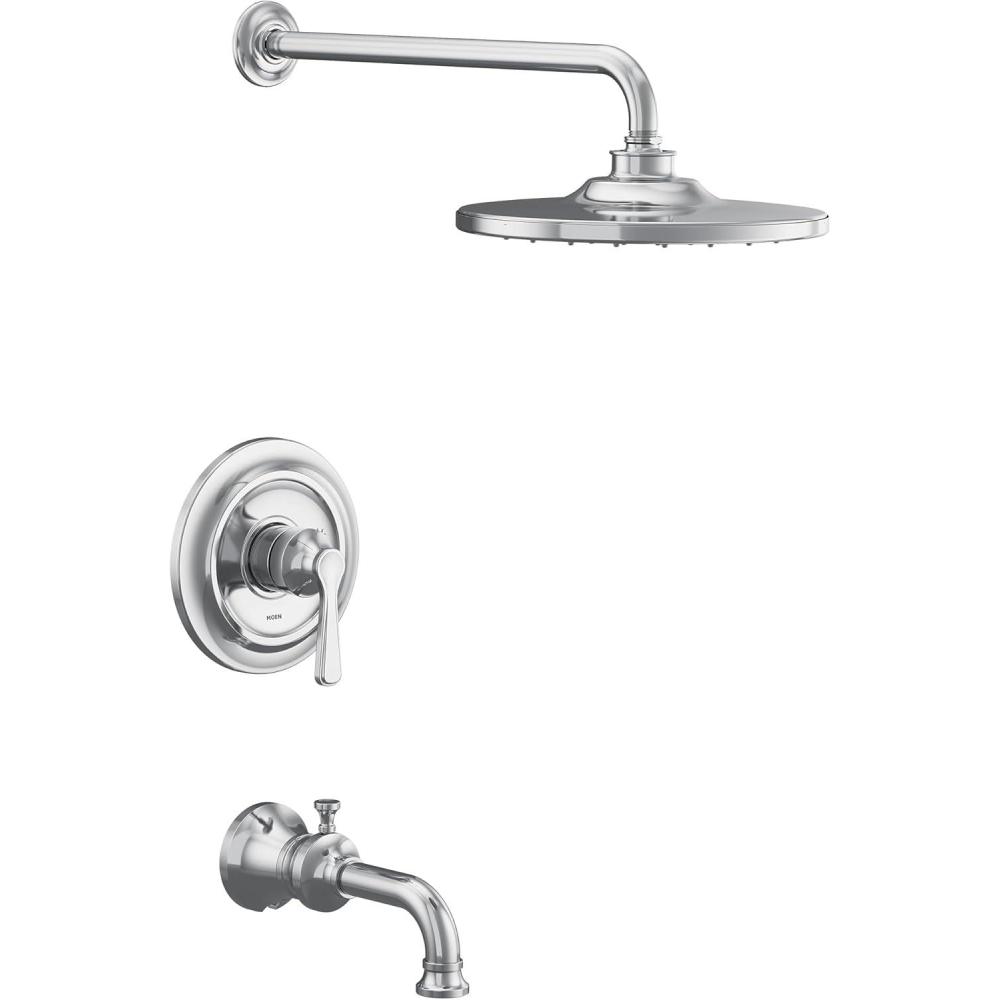 image:imageMoen UTS244203EPBL Colinet MCORE 2Series 1Handle Tub and Shower Trim Kit Valve Required Matte BlackChrome
