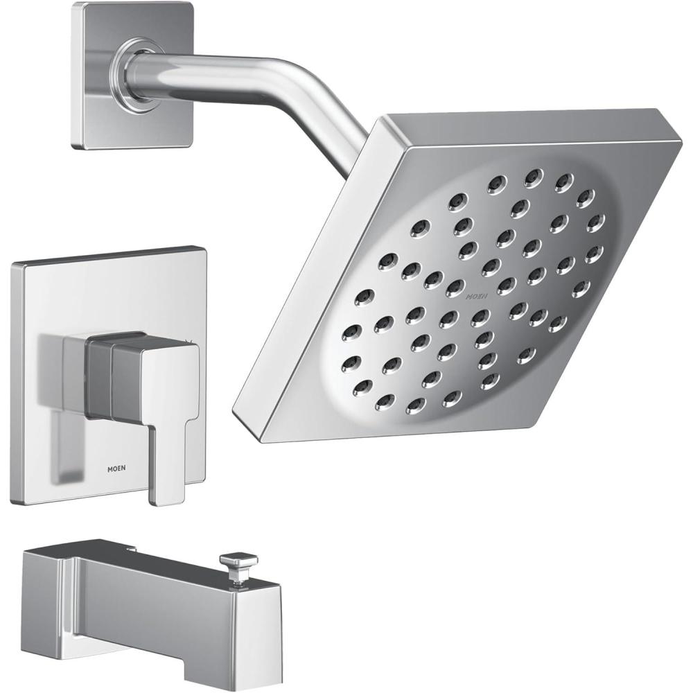 image:imageMoen UTS2713EPBN 90 Degree MCORE 2Series 1Handle Tub and Shower Trim Kit Valve Required Brushed NickelChrome