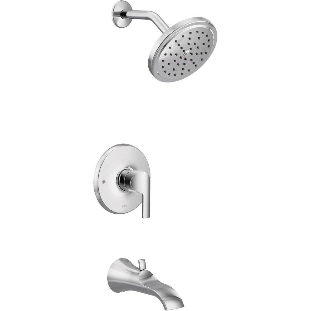 image:imageMoen UTS3203 Doux MCORE 3Series 1Handle Tub and Shower Trim Kit Valve Required Chrome