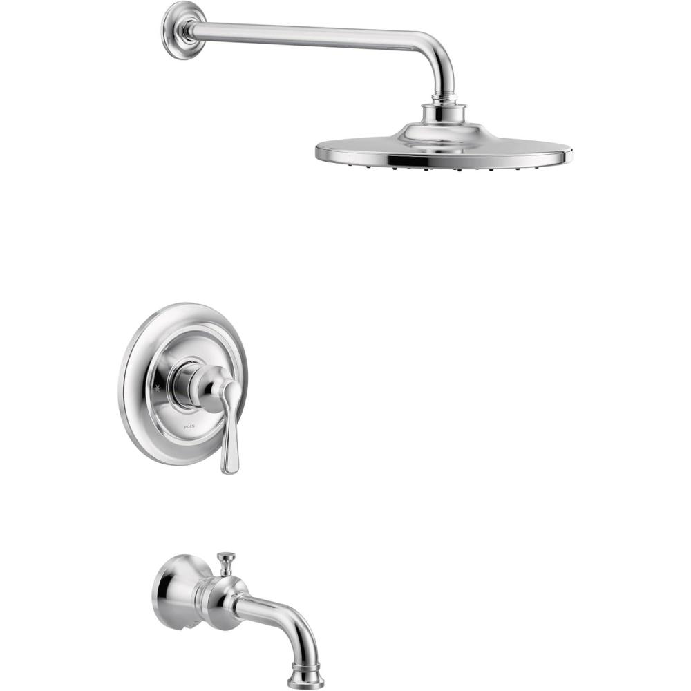 image:imageMoen UTS344303EPBG Colinet MCORE 3Series 1Handle EcoPerformance Tub and Shower Trim Kit Valve Required Brushed GoldChrome