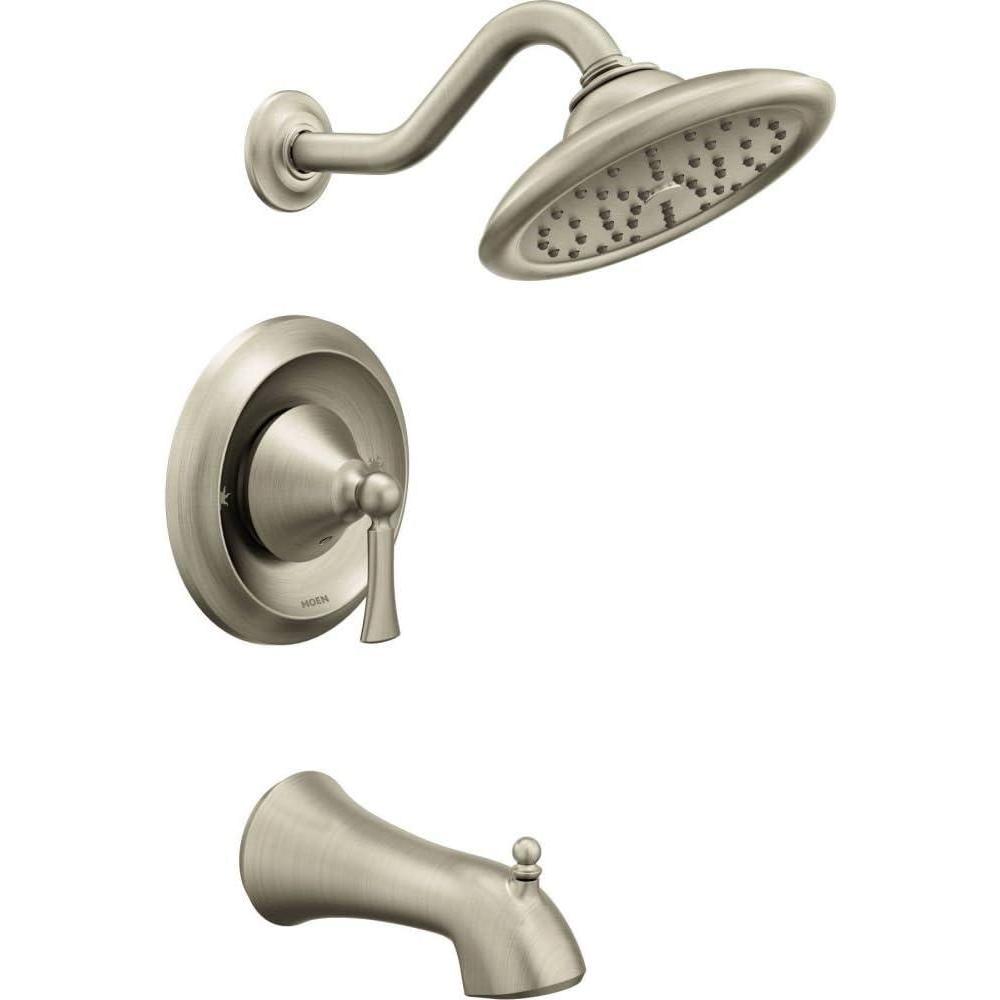 image:imageWynford T5503BN Moentrol Tub and Shower Trim Kit with 7Inch Rainshower Valve Required Brushed Nickel