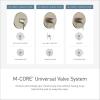Moen 90 Degree Chrome M-CORE 4-Series Thermostatic Tub and Shower Trim, Valve Required, UTS4713EP(Brushed Nickel)