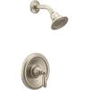 Moen Brantford Brushed Nickel Posi-Temp Pressure Balancing Shower Trim Kit with Shower Head and Lever Handle, Valve Required, T2152BN(Brushed Nickel)