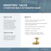 Moen Kingsley Brushed Nickel Moentrol Shower Valve with 3-Function Integrated Diverter Valve Trim, Valve Required, T4111BN(Chrome)
