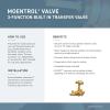 Moen Kingsley Brushed Nickel Moentrol Shower Valve with 3-Function Integrated Diverter Valve Trim, Valve Required, T4111BN(Oil Rubbed Bronze)