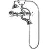 Moen S22105BN Weymouth Two Handle Tub Filler with Cross-Handles and Handshower, Brushed Nickel(Chrome)