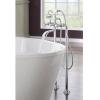 Moen S22105BN Weymouth Two Handle Tub Filler with Cross-Handles and Handshower, Brushed Nickel(Chrome)