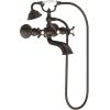 Moen S22105BN Weymouth Two Handle Tub Filler with Cross-Handles and Handshower, Brushed Nickel(Oil Rubbed Bronze)