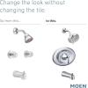 Moen T2139EPBN Eva Posi-Temp Eco-Performance Tub and Shower Trim Kit, Valve Required, Brushed Nickel(Brushed Nickel)