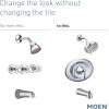 Moen T2139EPBN Eva Posi-Temp Eco-Performance Tub and Shower Trim Kit, Valve Required, Brushed Nickel(Brushed Nickel)