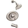 Moen T2139EPBN Eva Posi-Temp Eco-Performance Tub and Shower Trim Kit, Valve Required, Brushed Nickel(Brushed Nickel)