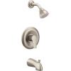 Moen T2803BN Method Posi-Temp Pressure Balancing Tub and Shower Trim Kit Valve Required, Brushed Nickel
