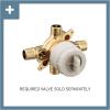 Moen UT2133EP Eva Collection M-CORE 2-Series 1-Handle Tub and Shower Trim Kit, Valve Required, Chrome(Brushed Nickel)