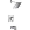 Moen UTS2713EPBN 90 Degree M-CORE 2-Series 1-Handle Tub and Shower Trim Kit, Valve Required, Brushed Nickel(Chrome)