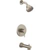 Moen Align Brushed Nickel M-CORE 2-Series 1-Handle Tub and Shower Trim Kit, Valve Required, UT2193EPBN(Brushed Nickel)