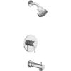 Moen Align Brushed Nickel M-CORE 2-Series 1-Handle Tub and Shower Trim Kit, Valve Required, UT2193EPBN(Chrome)