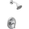 Moen Brantford Brushed Nickel Posi-Temp Pressure Balancing Shower Trim Kit with Shower Head and Lever Handle, Valve Required, T2152BN(Chrome)