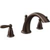 Moen Brantford Oil Rubbed Bronze 2-Handle Deck Mount Roman Tub Faucet Trim Kit, Valve Required, T933ORB(Oil Rubbed Bronze)