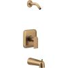 Moen Genta LX M-CORE 2-Series Shower Trim Kit with Handle, Arm and Tub Spout, Valve and Showerhead Required, Chrome, UT2473NH(Bronzed Gold)