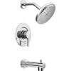 Moen T3293 Align Moentrol Volume Control Modern Tub and Shower Trim Kit, Valve Required, Chrome