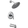 Moen UT2233EP Eva Collection M-CORE 2-Series 1-Handle Tub and Shower Trim Kit, Valve Required, Chrome(Chrome)